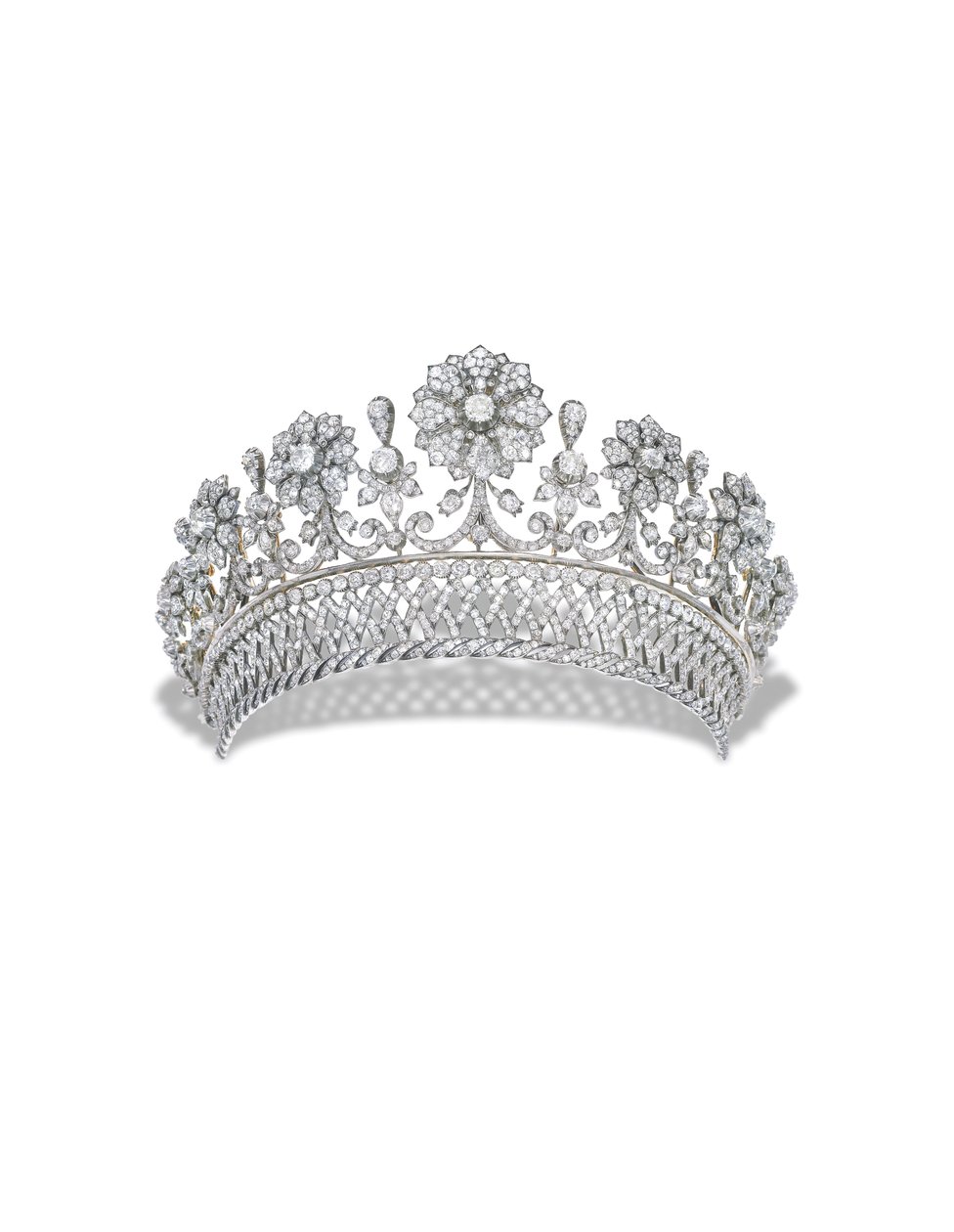 Kochert Antique Diamond Tiara (diamant, stříbro a zlato) od Austrian School