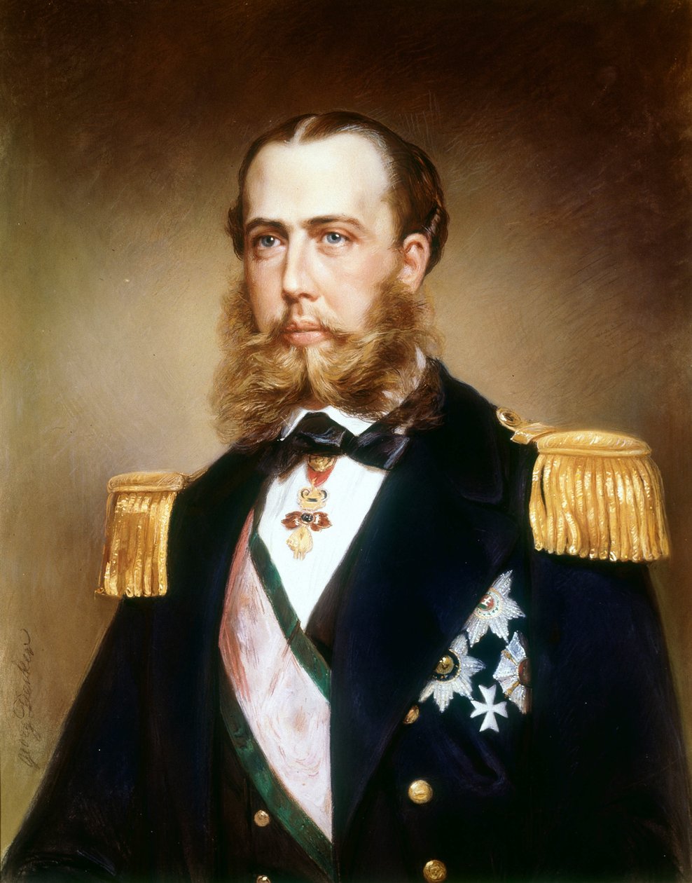 Maxmilián I. v roce 1865. Ferdinand Maxmilián Josef Habsburský (Vídeň od Austrian School