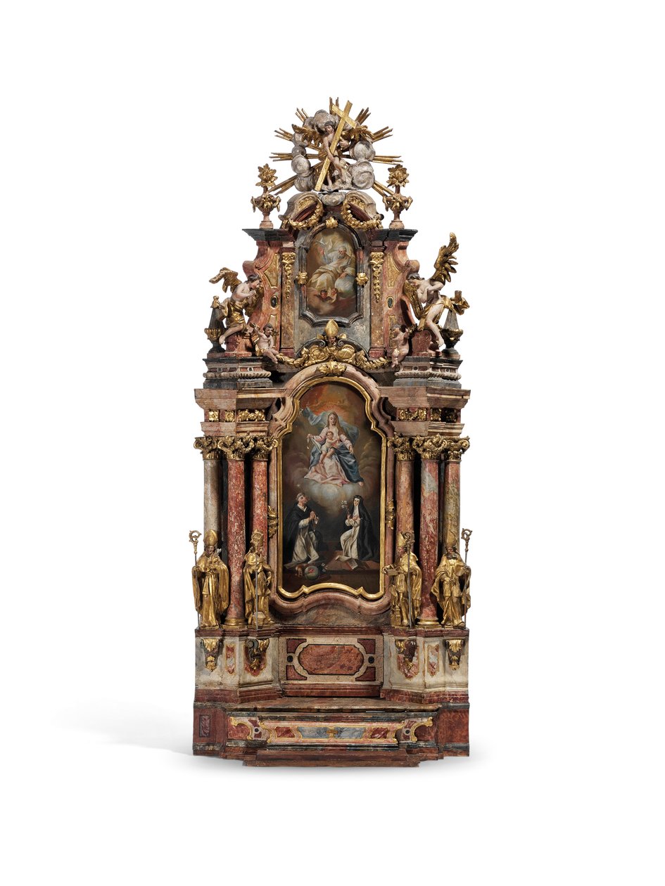 Model hlavního oltáře opatství sv. Petra, Salcburk, kolem roku 1777 od Austrian School