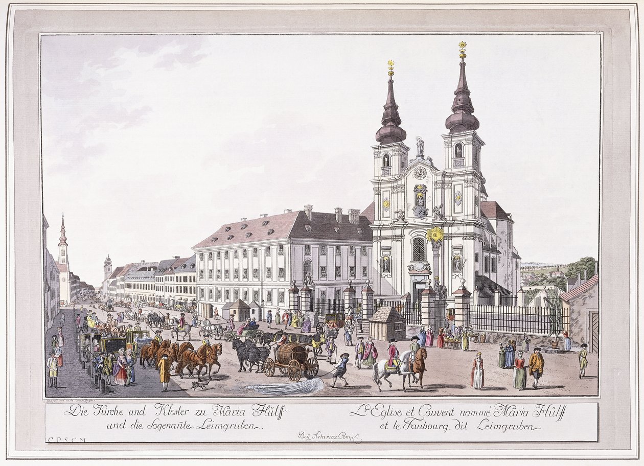 Farní kostel a klášter Mariahilf v Leimggruben od Austrian School
