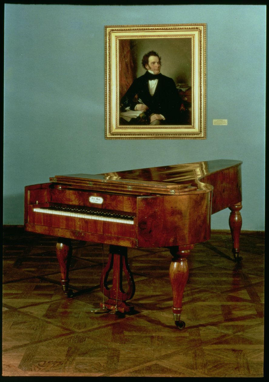 Klavír patřící Franzi Peteru Schubertovi (1797-1828) (dřevo) od Austrian School