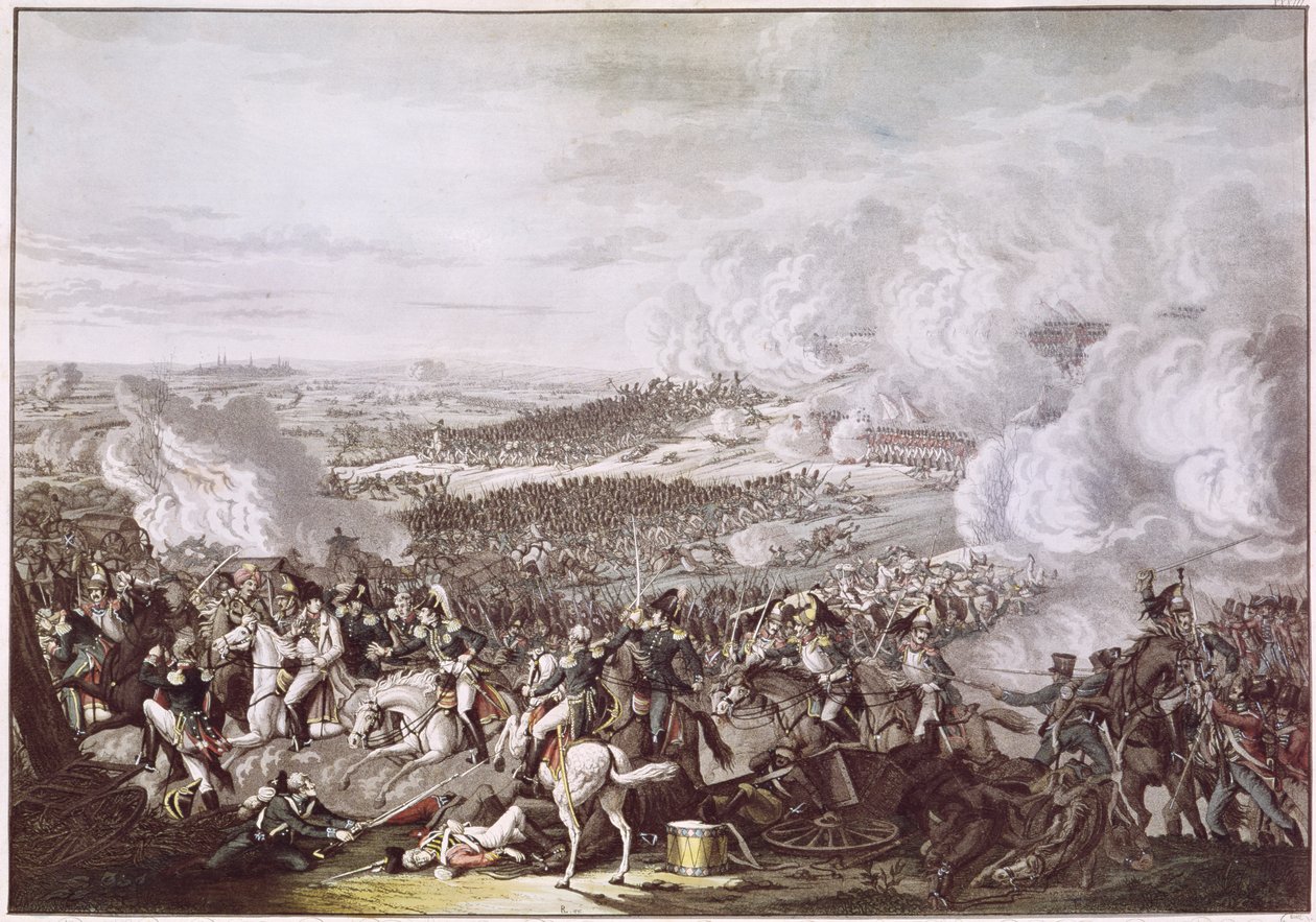 Napoleonův let (1769-1821) po bitvě u Waterloo, 18. června 1815, asi 1815-30 od Austrian School