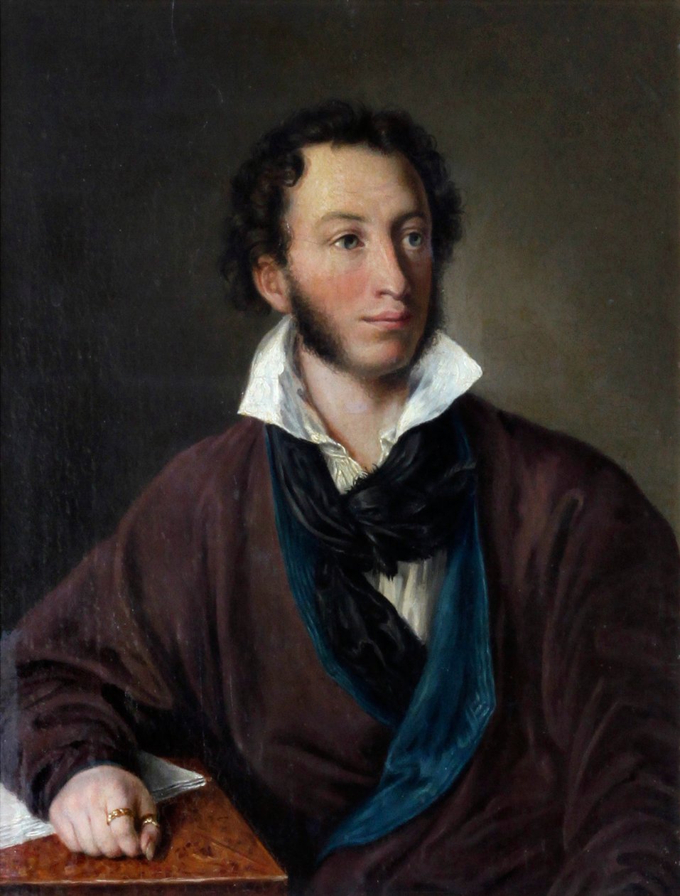 Portrét autora Alexandra S. Puškina 1799-1837 Opis podle V. Tropinina, 1827 od Avdotya Petrovna Yelagina