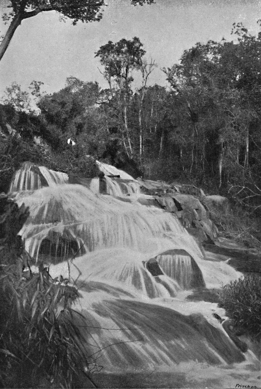 Vodopád na Rio Dourado Lencoes, 1895 od Axel Frick