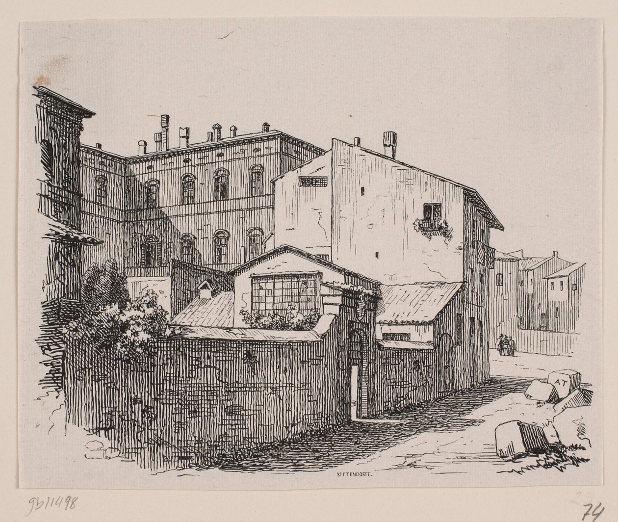 Thorvaldsenův ateliér v Římě od Axel Theodor Kittendorff