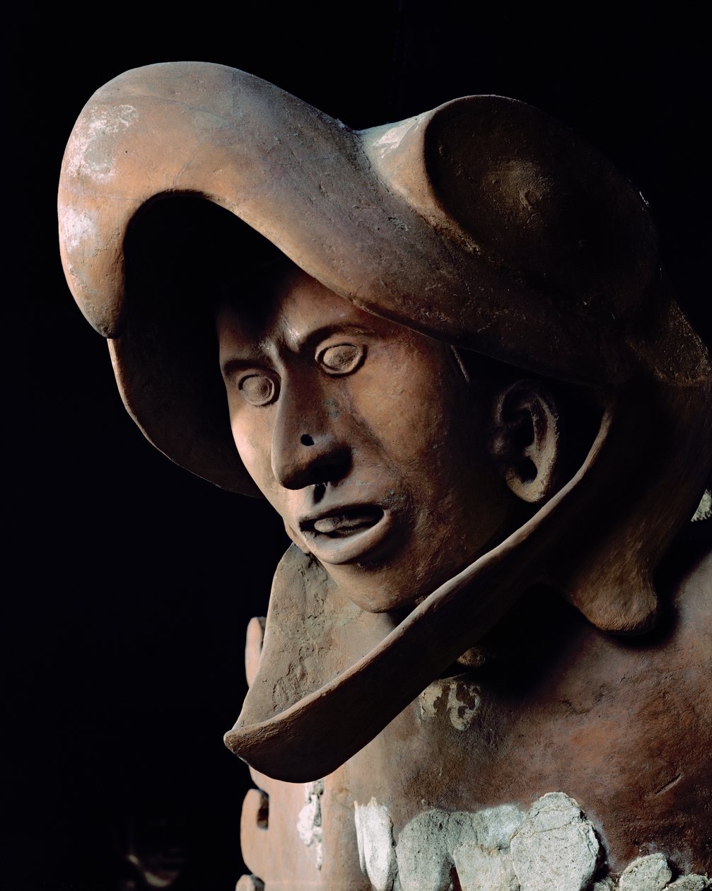 Orlí válečník z Domu orlů, datovaný do cca. 1469 (terakota) od Aztec