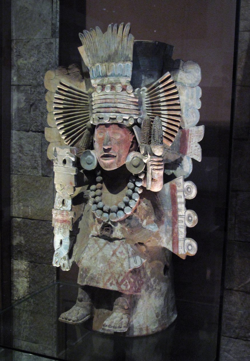 Kadidlo v podobě bohyně kukuřice Xilonen, Tlahuac, pozdní postklasické období, cca 1500 od Aztec
