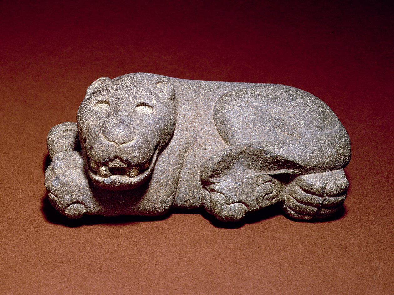 Ležící jaguár, 1440-1521 od Aztec