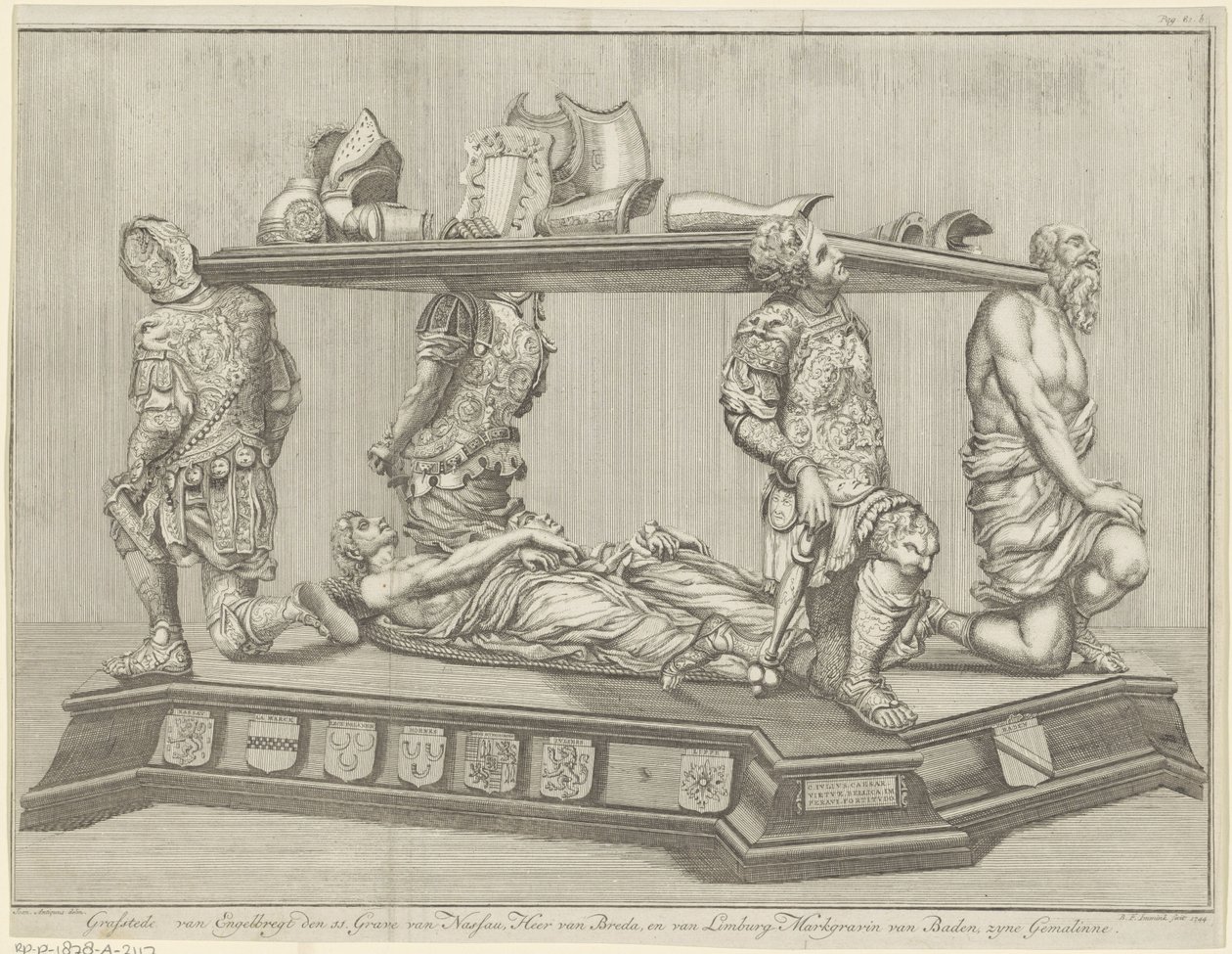 Pohřební pomník pro Engelbrechta II, hraběte z Nassau-Dillenburg-Breda, 1504 od B.F. Immink
