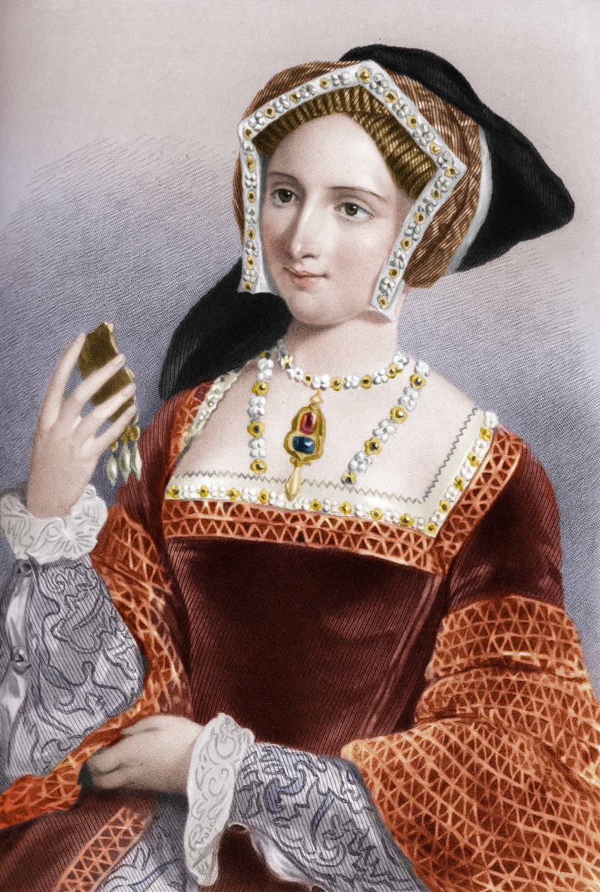 Jane Seymour 1509-1537, třetí manželka krále Jindřicha VIII., 1851 od B. Eyles
