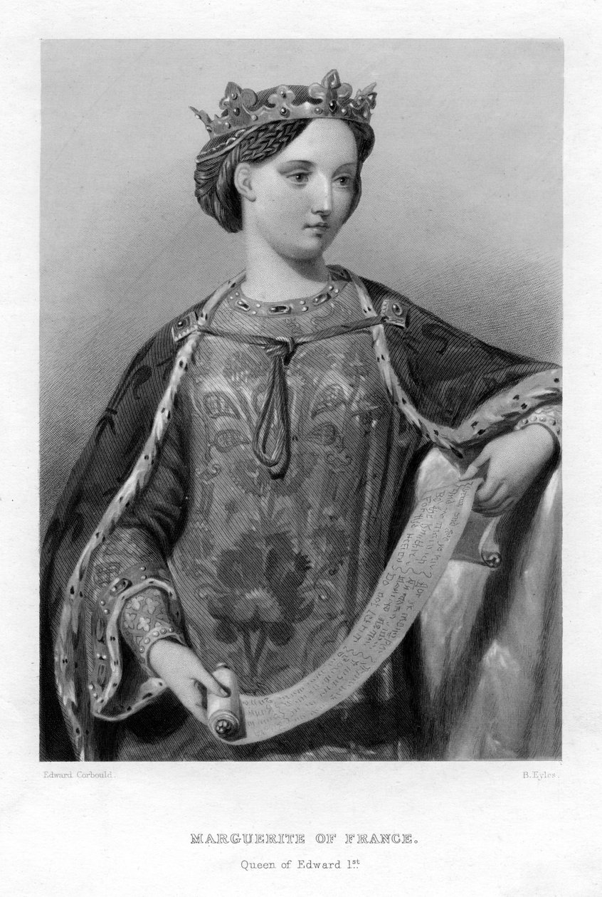 Marguerite Francouzská, královna anglického krále Edwarda I. od B. Eyles