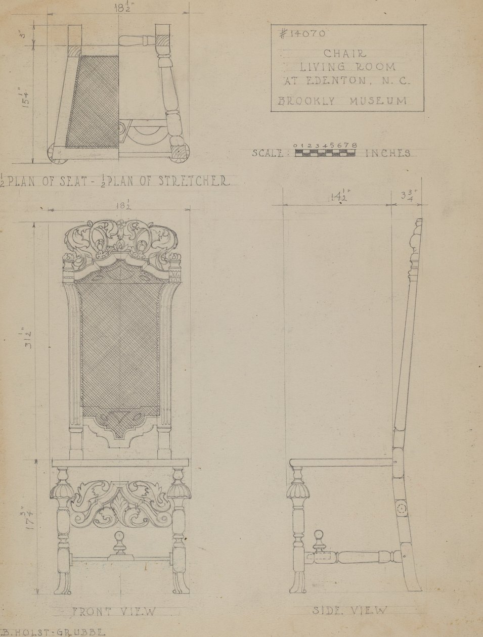 Židle od B. Holst Grubbe