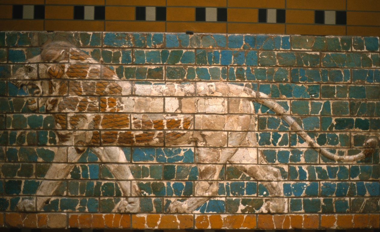 Lev z Ištařiny brány, Babylon (glazované cihly) od Babylonian