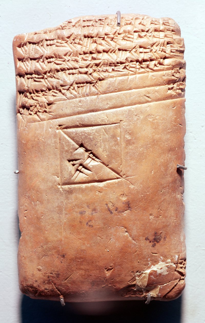 Tabulka s klínovým písmem, cca 1830-1530 př. n. l. (hlína) od Babylonian