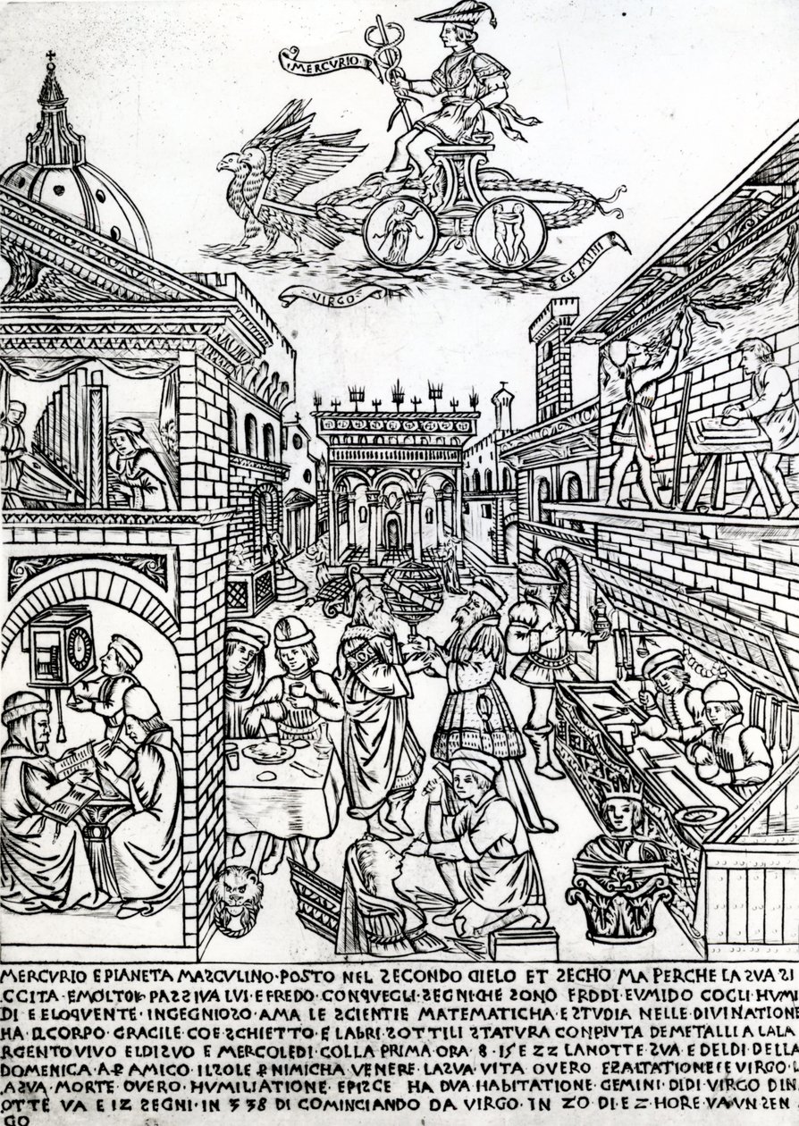 Merkur, kolem roku 1464 od Baccio Baldini