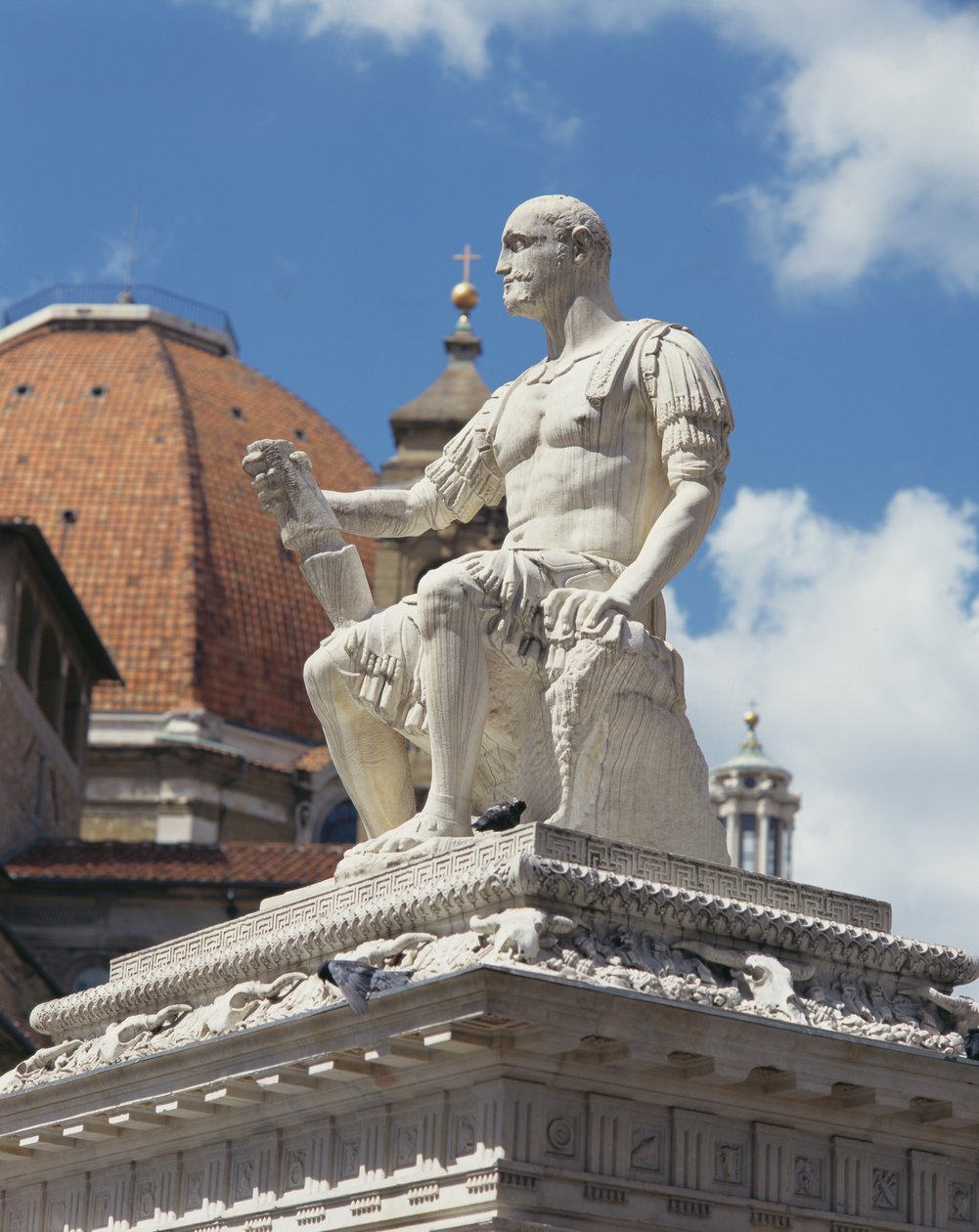 Pomník Giovanniho dalle Bande Nere, Piazza San Lorenzo, Florencie (mramor) od Baccio Bandinelli