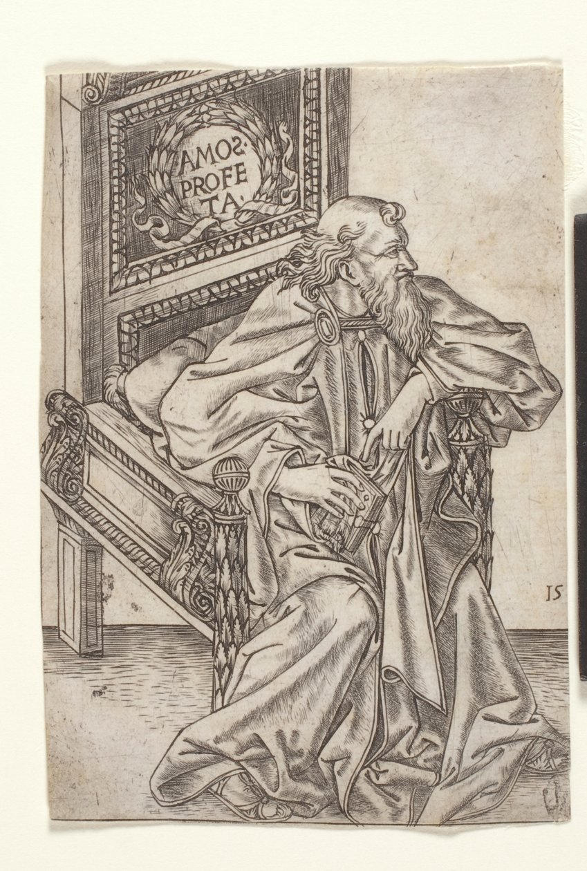 Amos, z „The Prophets“, c.1475 (gravírování) od Baccio Baldini