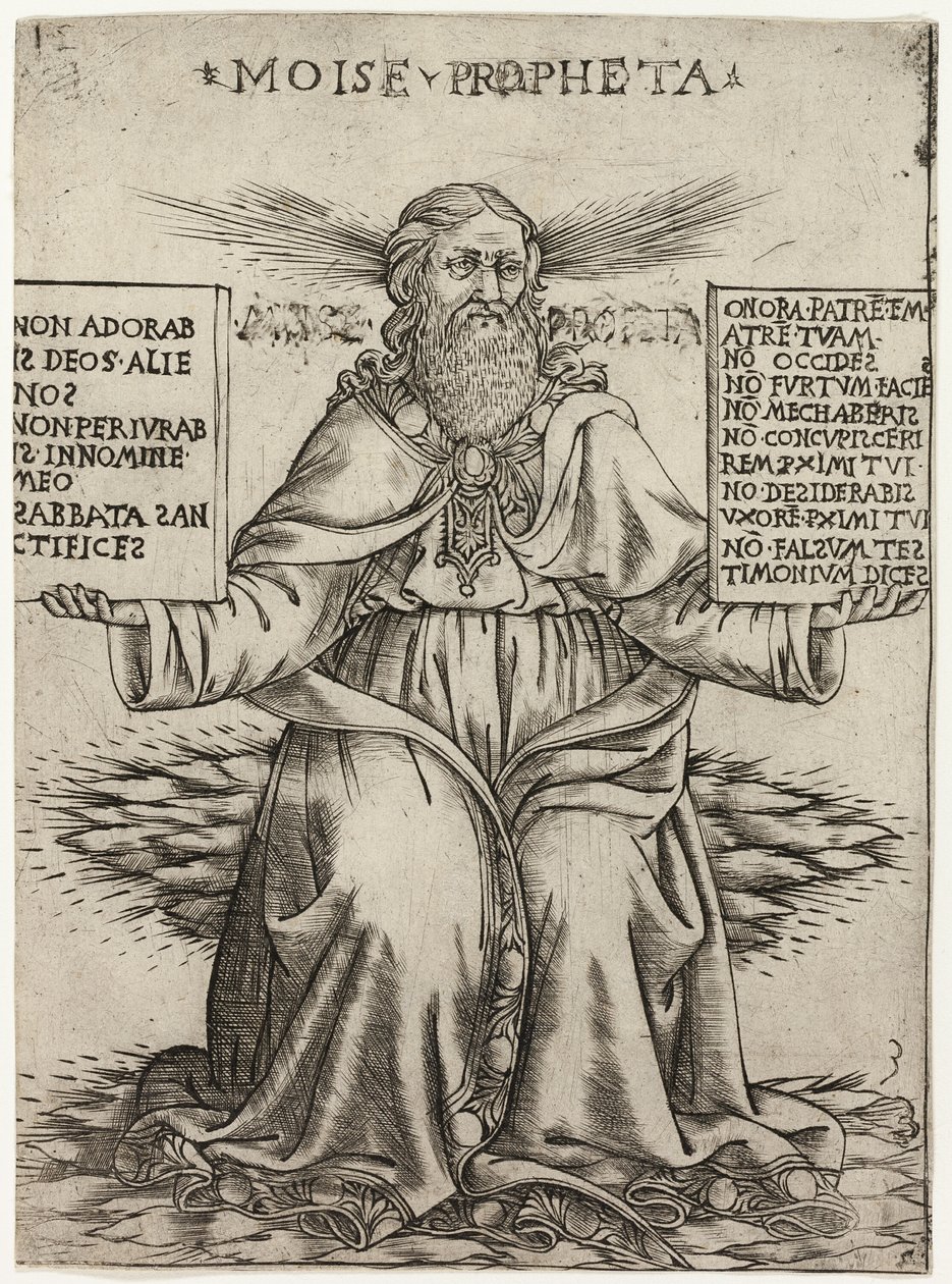 Prorok Mojžíš od Baccio Baldini