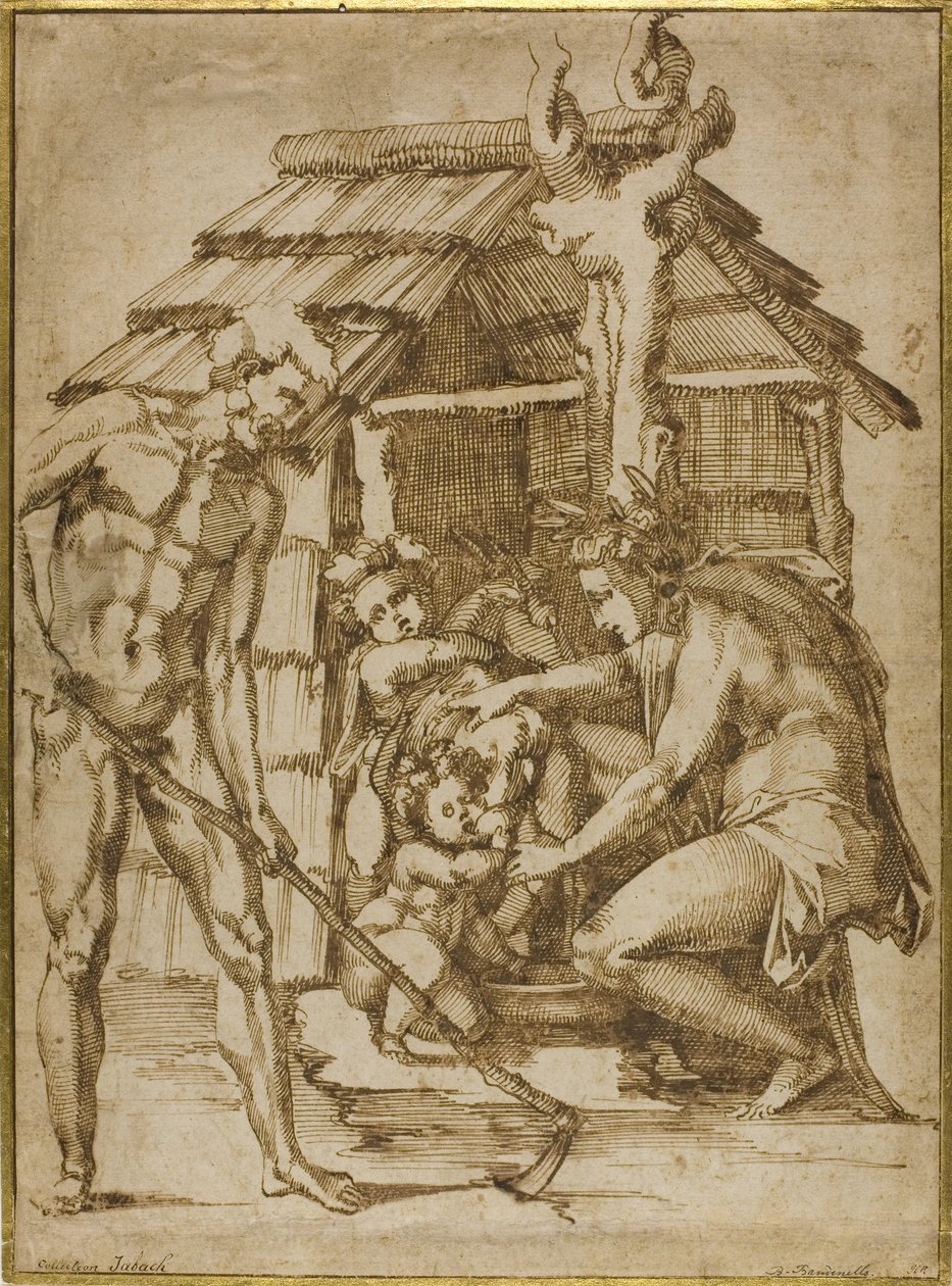 První rodina před úkrytem, 1547-48 od Baccio Bandinelli