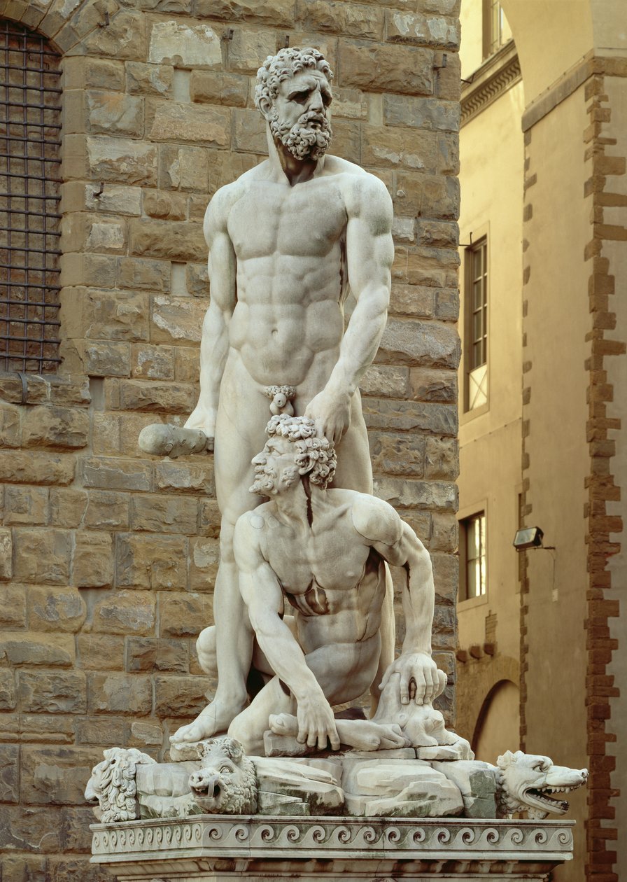 Socha Herkula a Cacusa, 1534 (mramor) od Baccio Bandinelli
