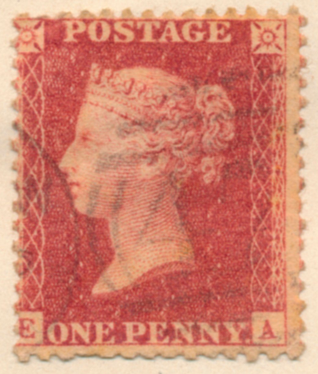 Poštovní známka Penny Red, 1841 od Bacon and Co Perkins