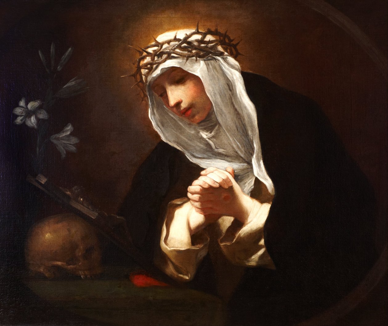 Svatá Kateřina Sienská od Baldassare Franceschini