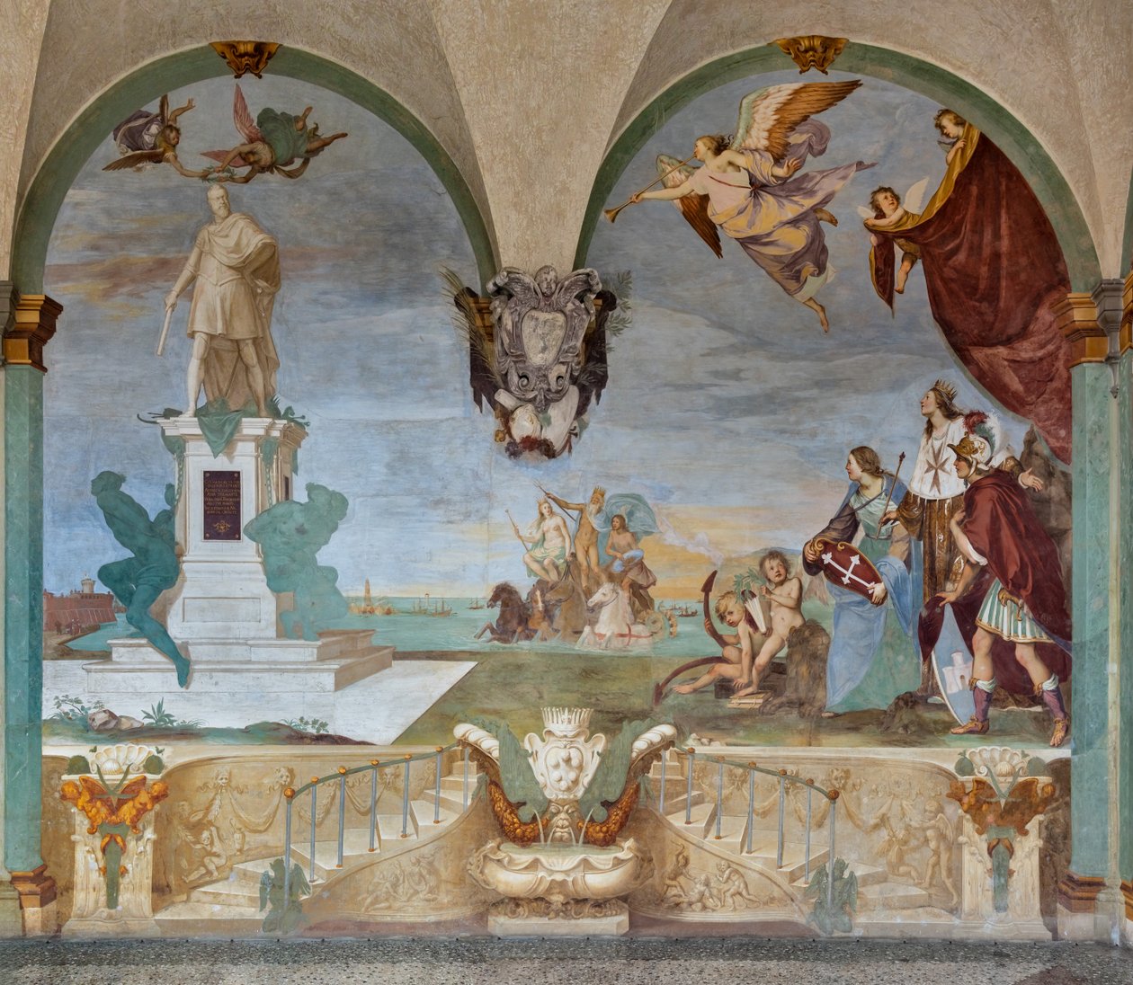Nadvláda Toskánska nad mořem od Baldassare (1611-89) Franceschini