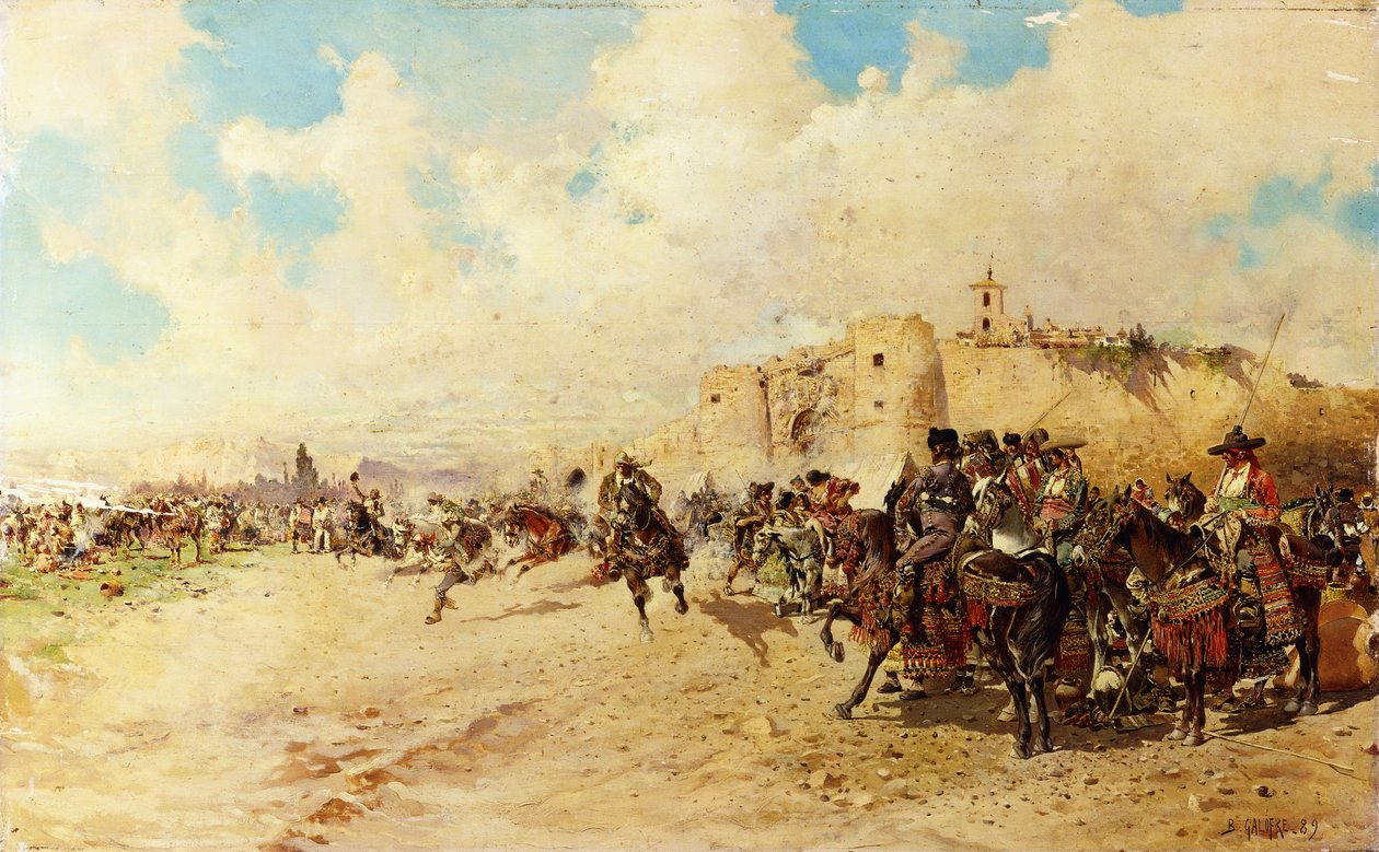 Gipsy Fair, 1889 od Baldomero Gallofre Ximenis