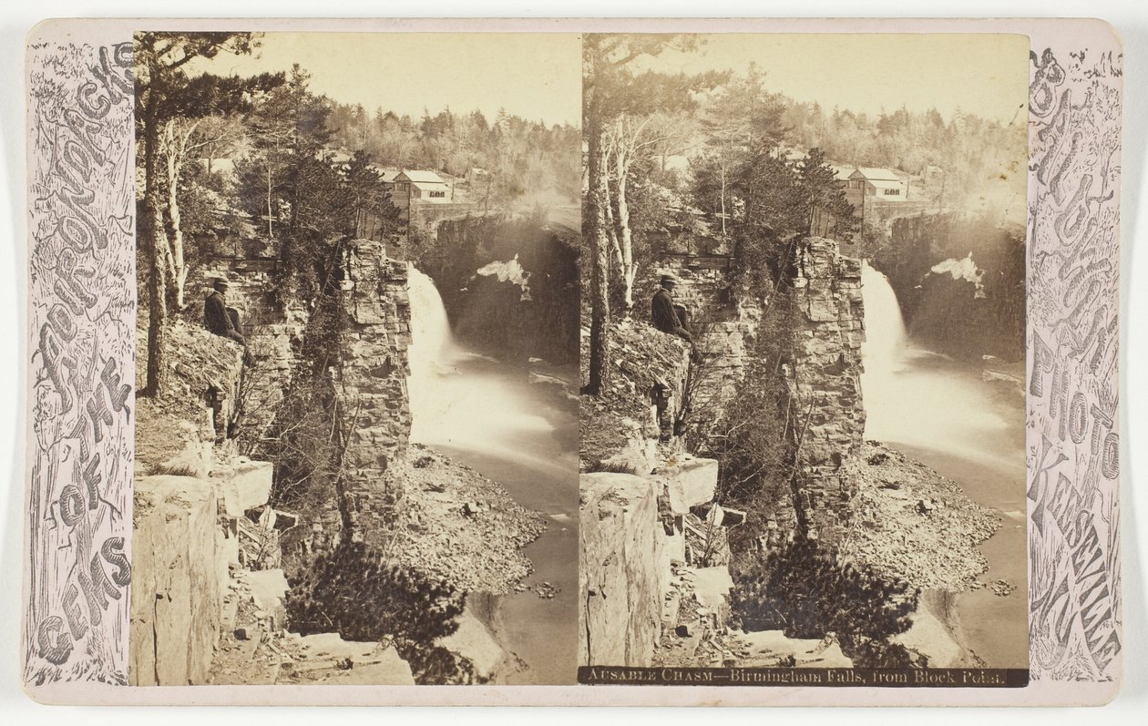 Ausable Chasm - Birmingham Falls, z Block Point od Baldwin Photo