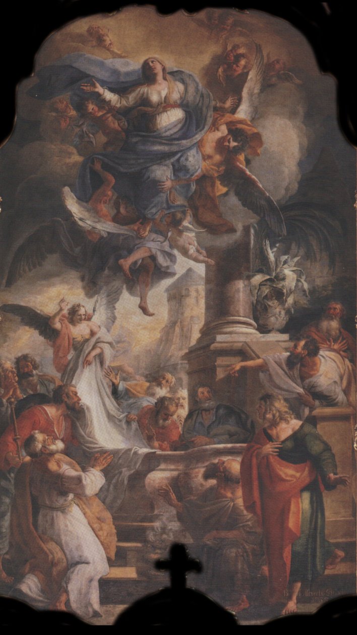 List hlavního oltáře: Nanebevzetí Panny Marie od Balthasar Augustin Albrecht