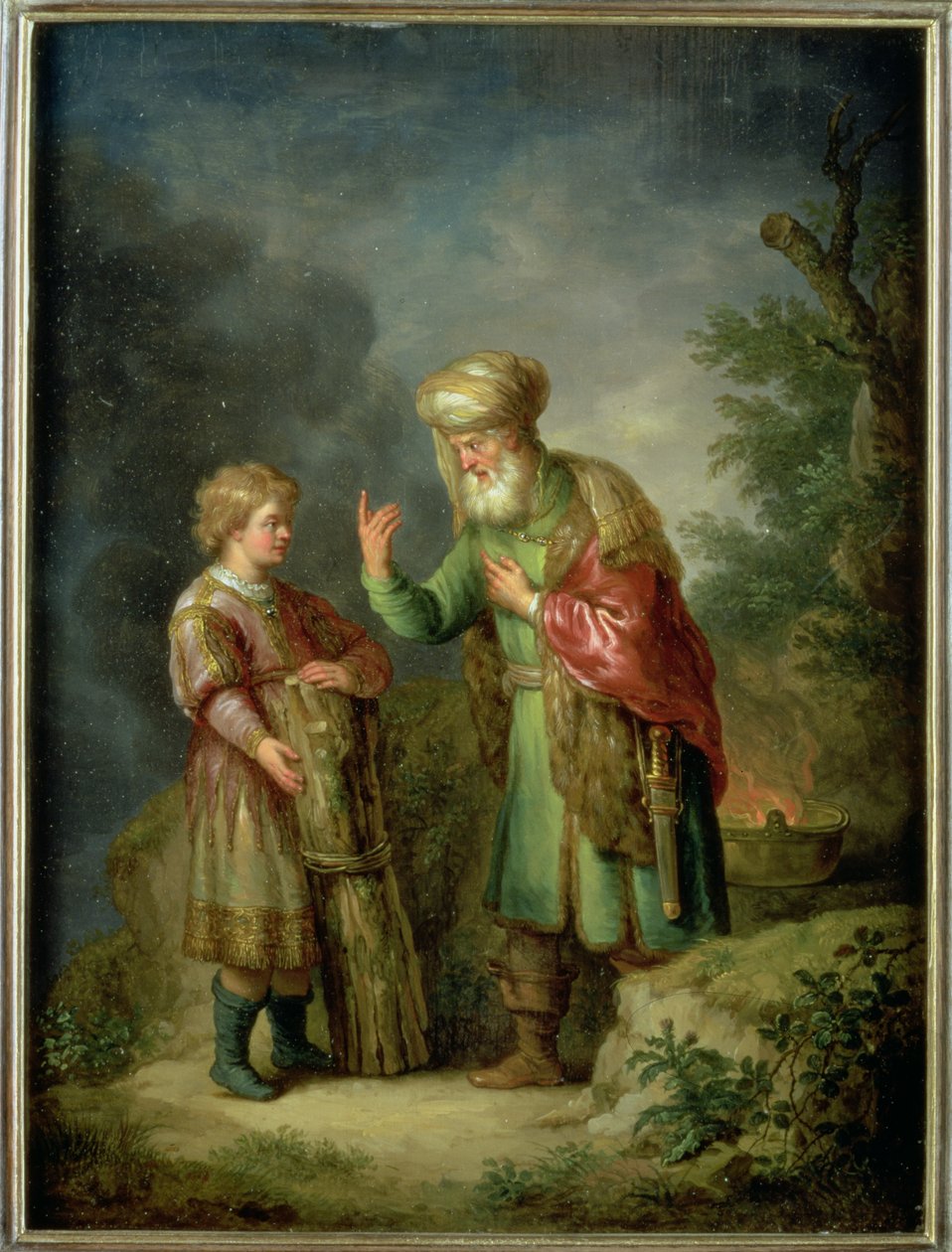 Abraham a Izák od Balthasar Beschey