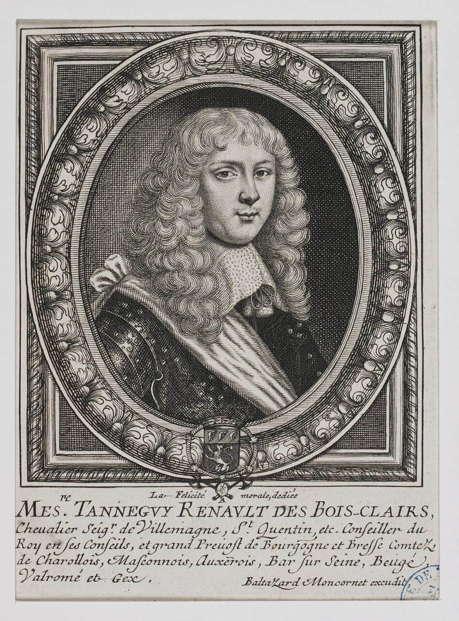 Kopie portrétu Tenneguy Renault des Bois-Clairs, Moncornet od Balthazar Moncornet