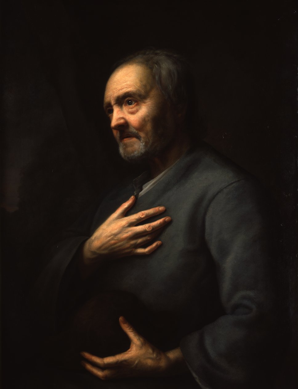 Portrét starého muže od Balthasar Denner