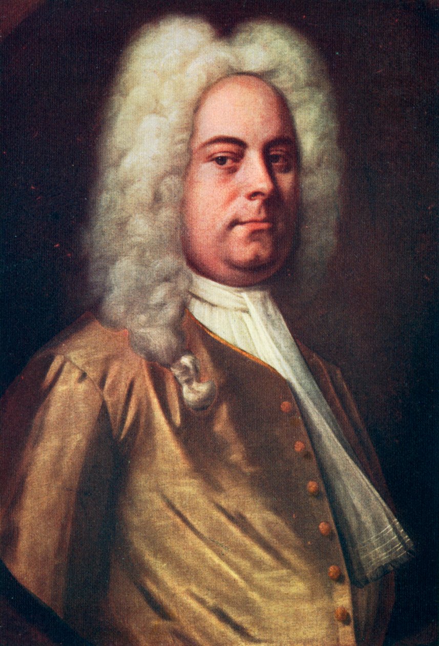 George Frideric Händel, 1685-1759, německý skladatel, 30. léta 18. století od Balthasar Denner