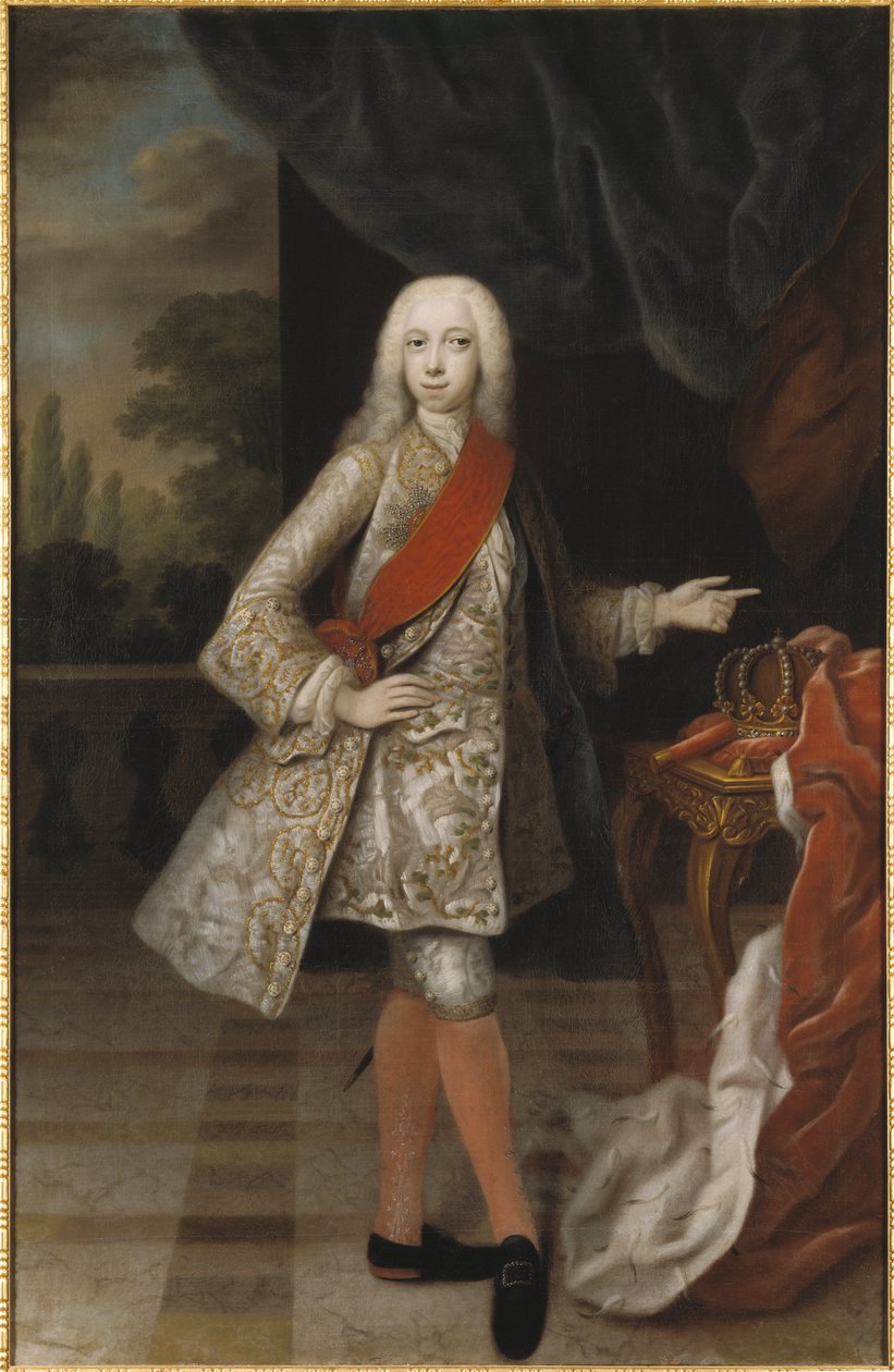 Pierre III (tsarde Russie) - Portrét ruského cara Petra III. (1728-1762), Denner, Balthasar (1685-1749). Olej na plátně. Rozměr: 184 x 118 cm. Národní muzeum Stockholm od Balthasar Denner