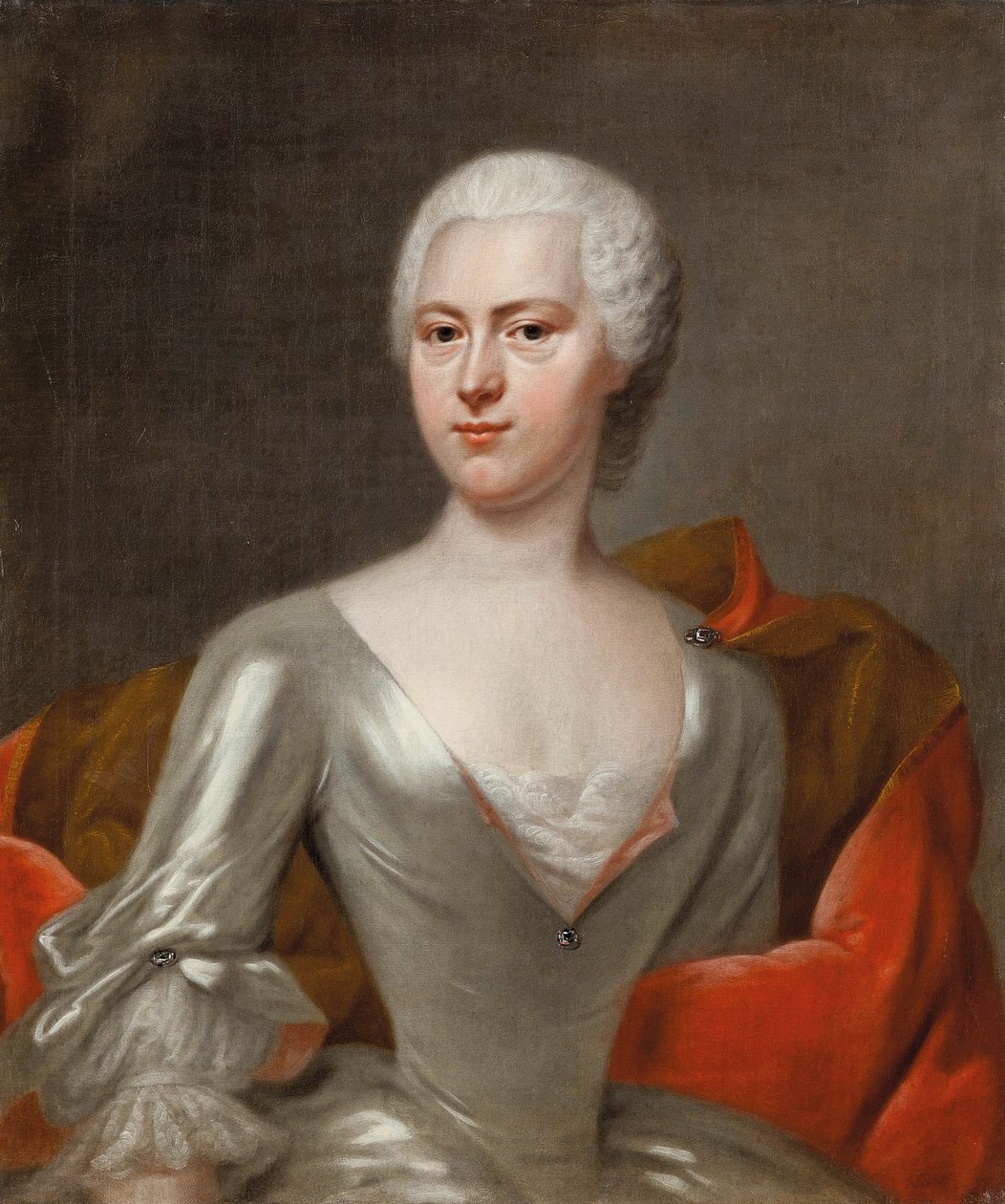 Portrét hraběnky Margarethy Sophie von Hennicke, rozené von Schönberg, asi 1731. od Balthasar Denner