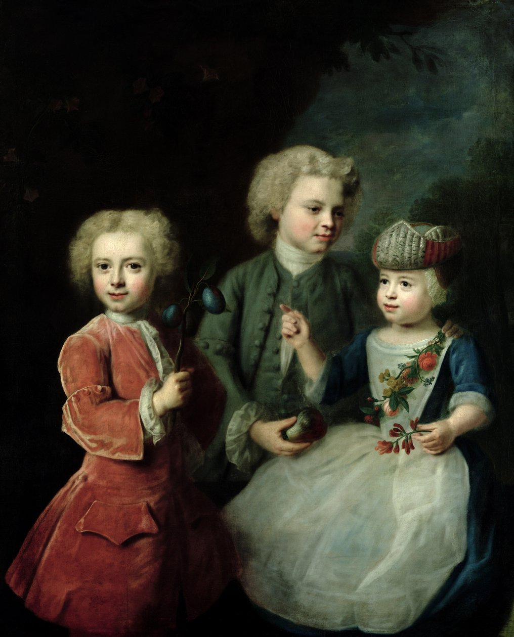 Děti radního Bartholda Heinricha Brockese (1680-1747) od Balthasar Denner