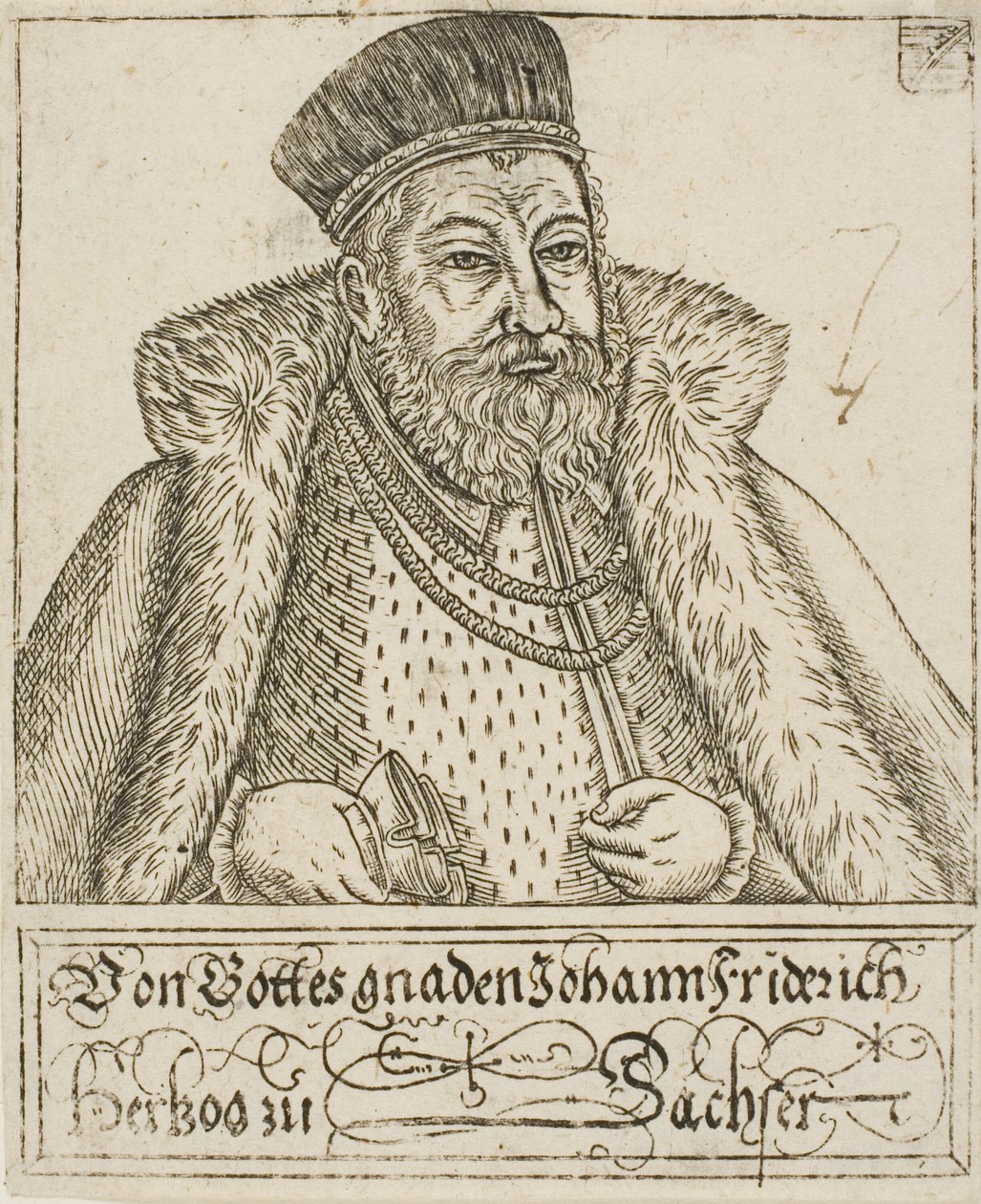 Johann Friedrich, od saských vévodů a kurfiřtů od Balthasar Jenichen