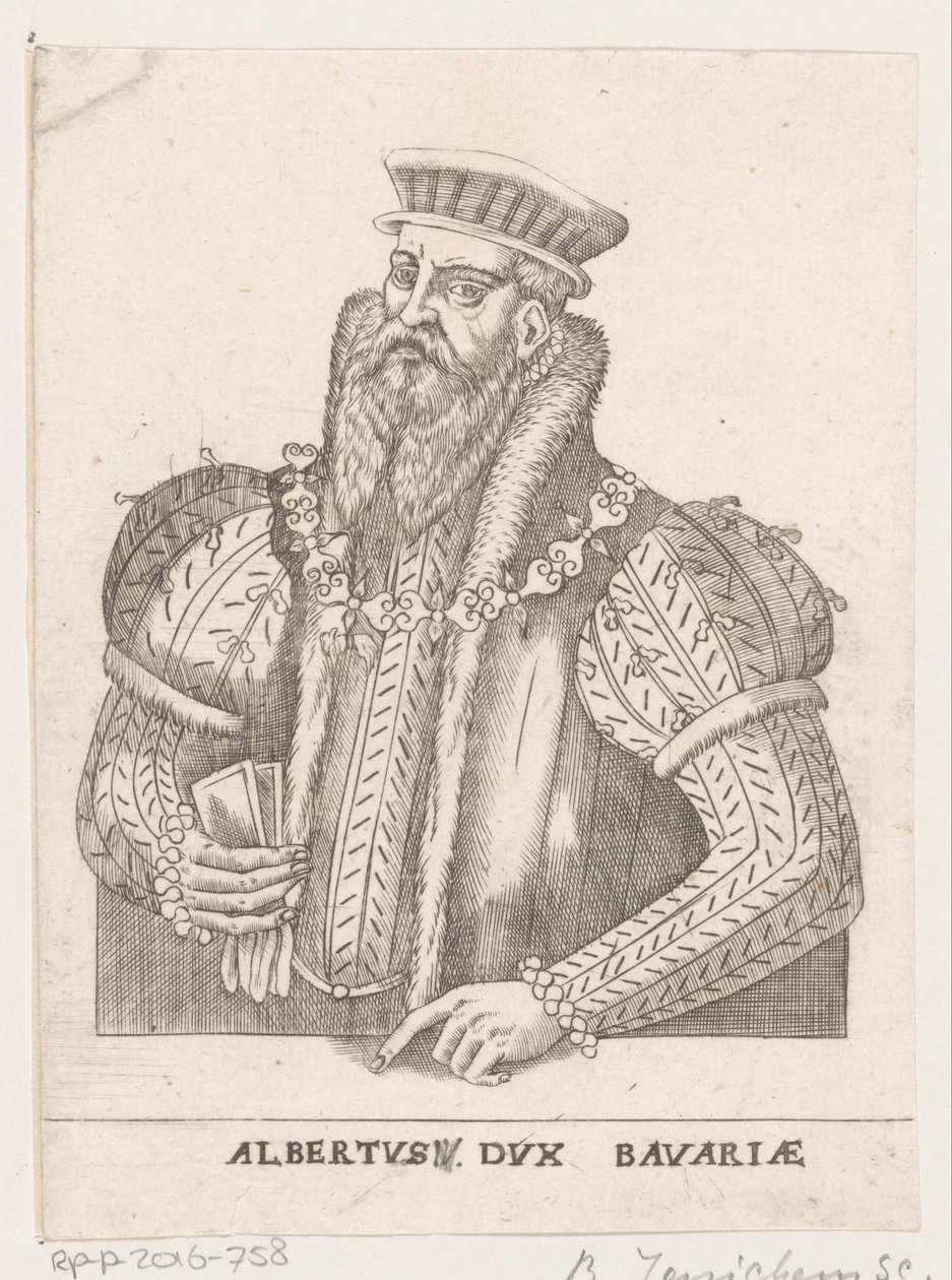 Portrét Albrechta V., vévody bavorského od Balthasar Jenichen