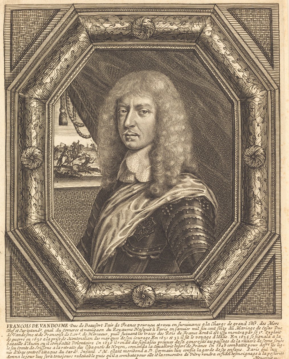 Francois de Vendome, vévoda z Beaufortu od Balthasar Moncornet