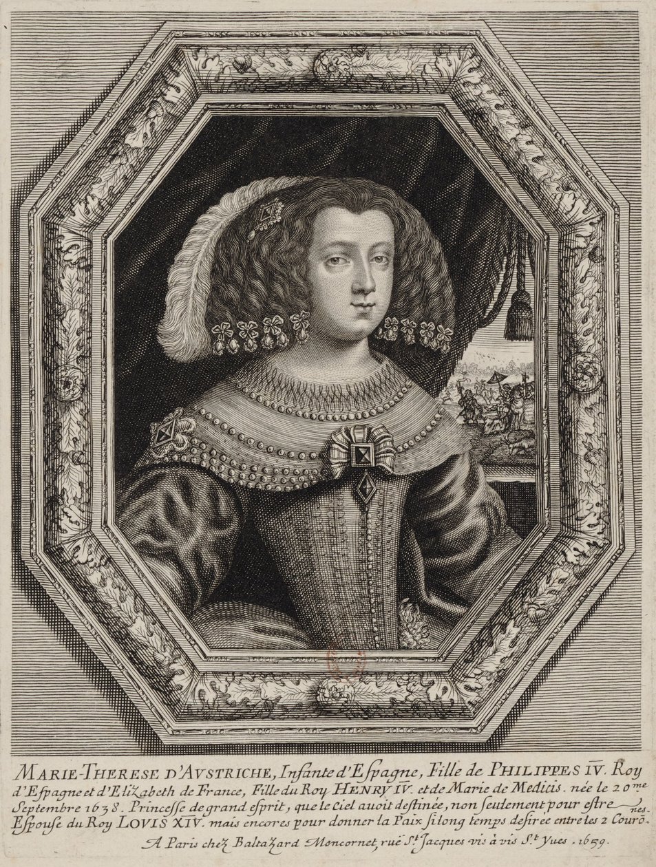 Moncornet, ed - Marie Terezie Rakouská od Balthasar Moncornet