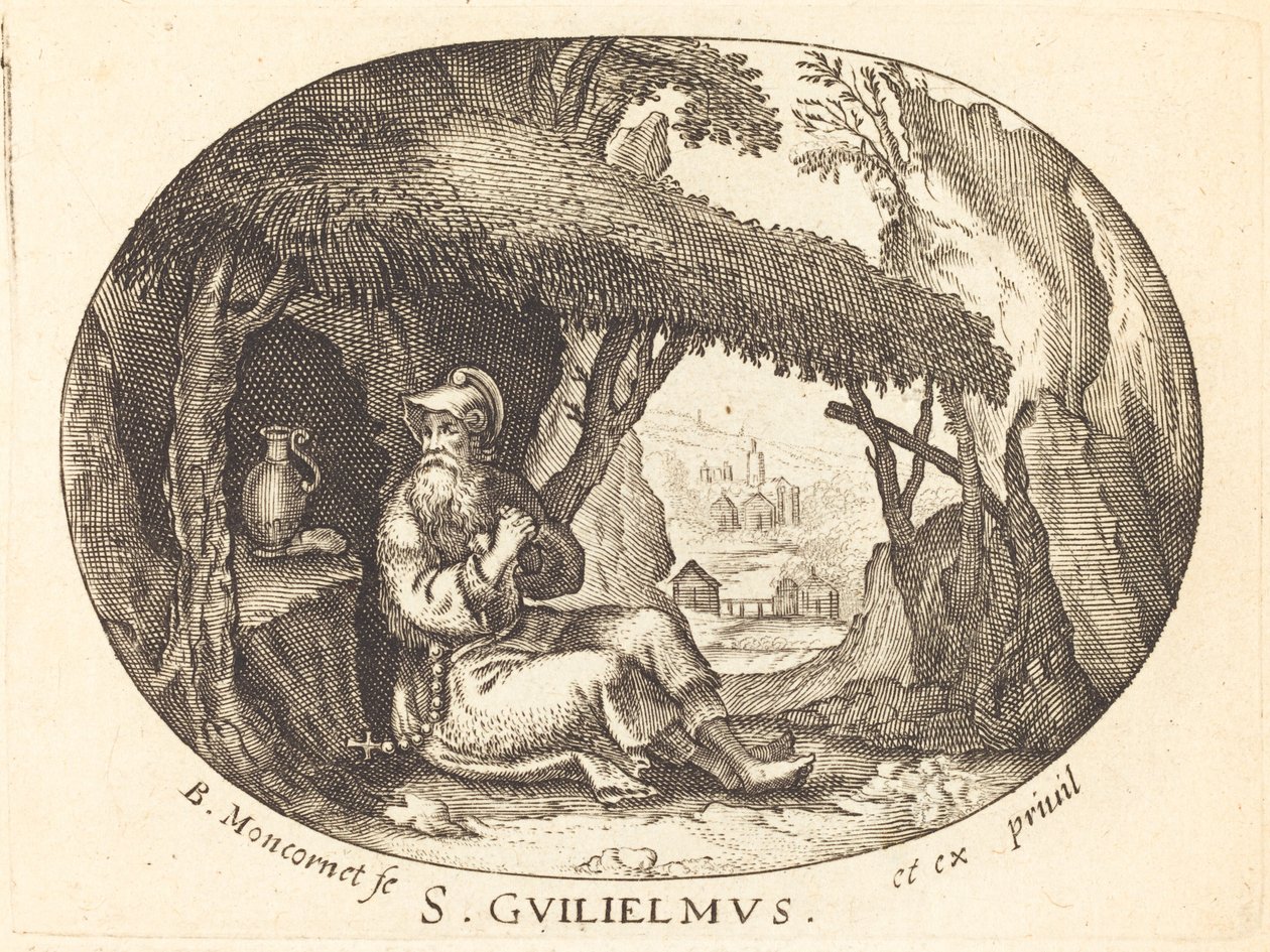 Svatý Vilém poustevník od Balthasar Moncornet