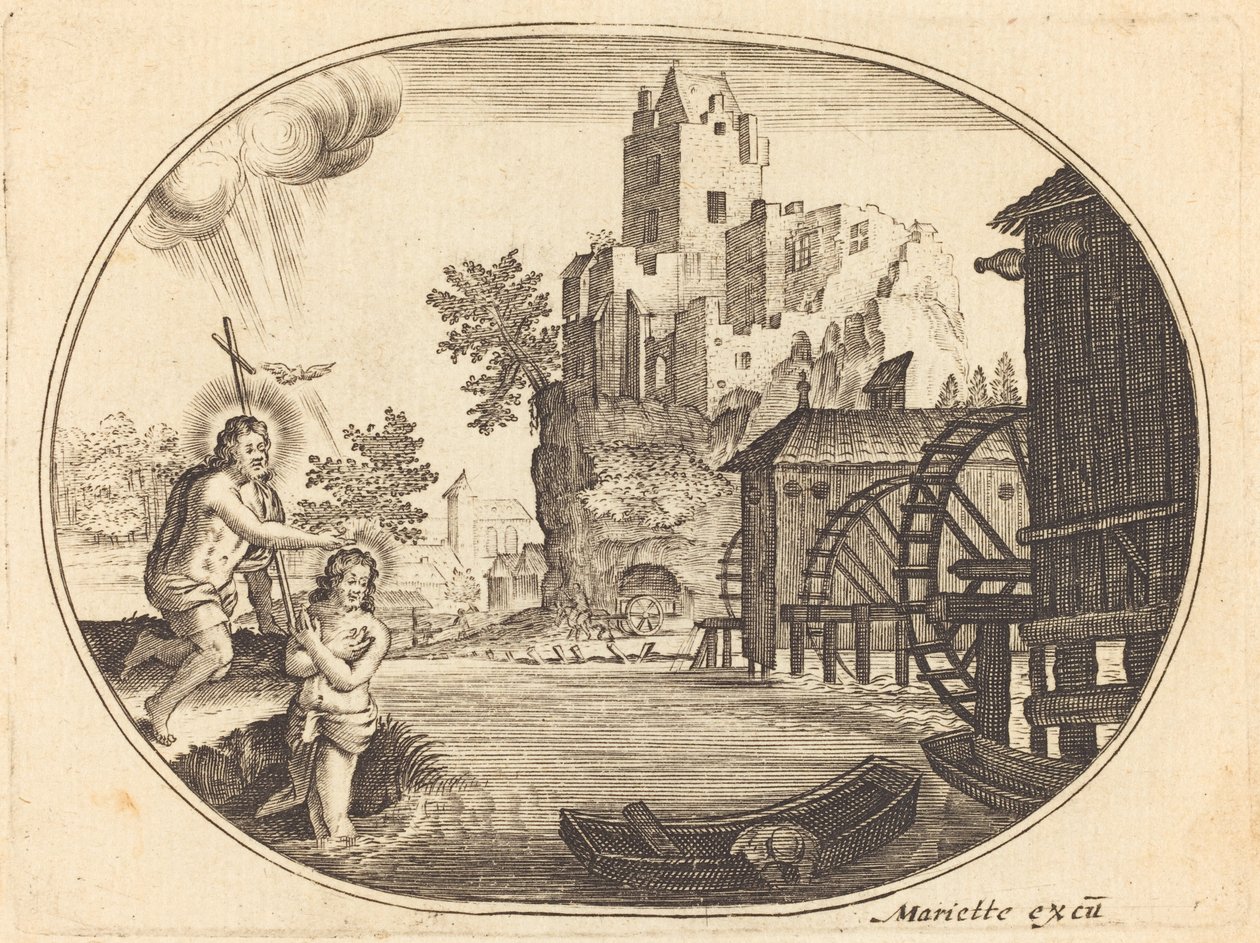 Křest Kristův od Balthasar Moncornet