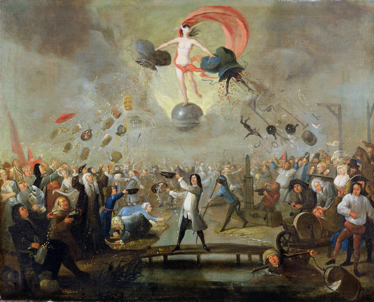 Alegorie štěstěny, cca 1730 (olej na plátně) od Balthasar Nebot