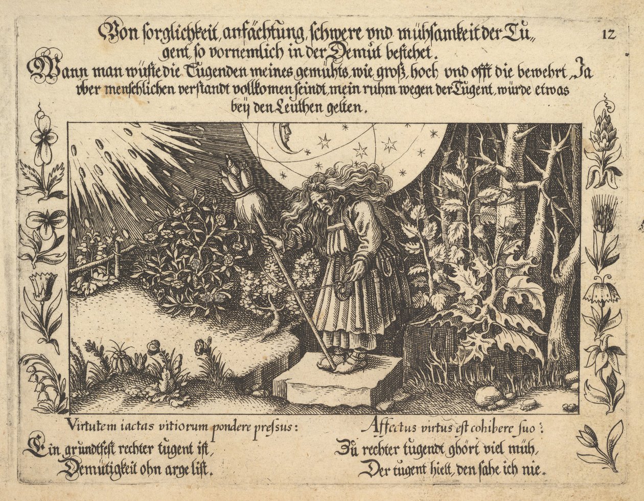 Z pečlivého ocenění, tíhy a dřiny ctnosti, zvláště v pokoře..., 1652. od Balthasar Schwan