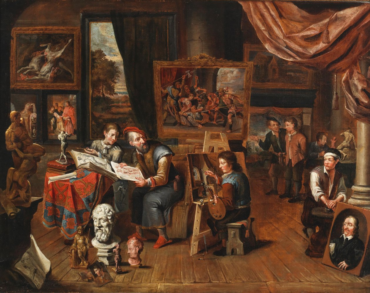 Umělecký ateliér od Balthasar van den Bossche