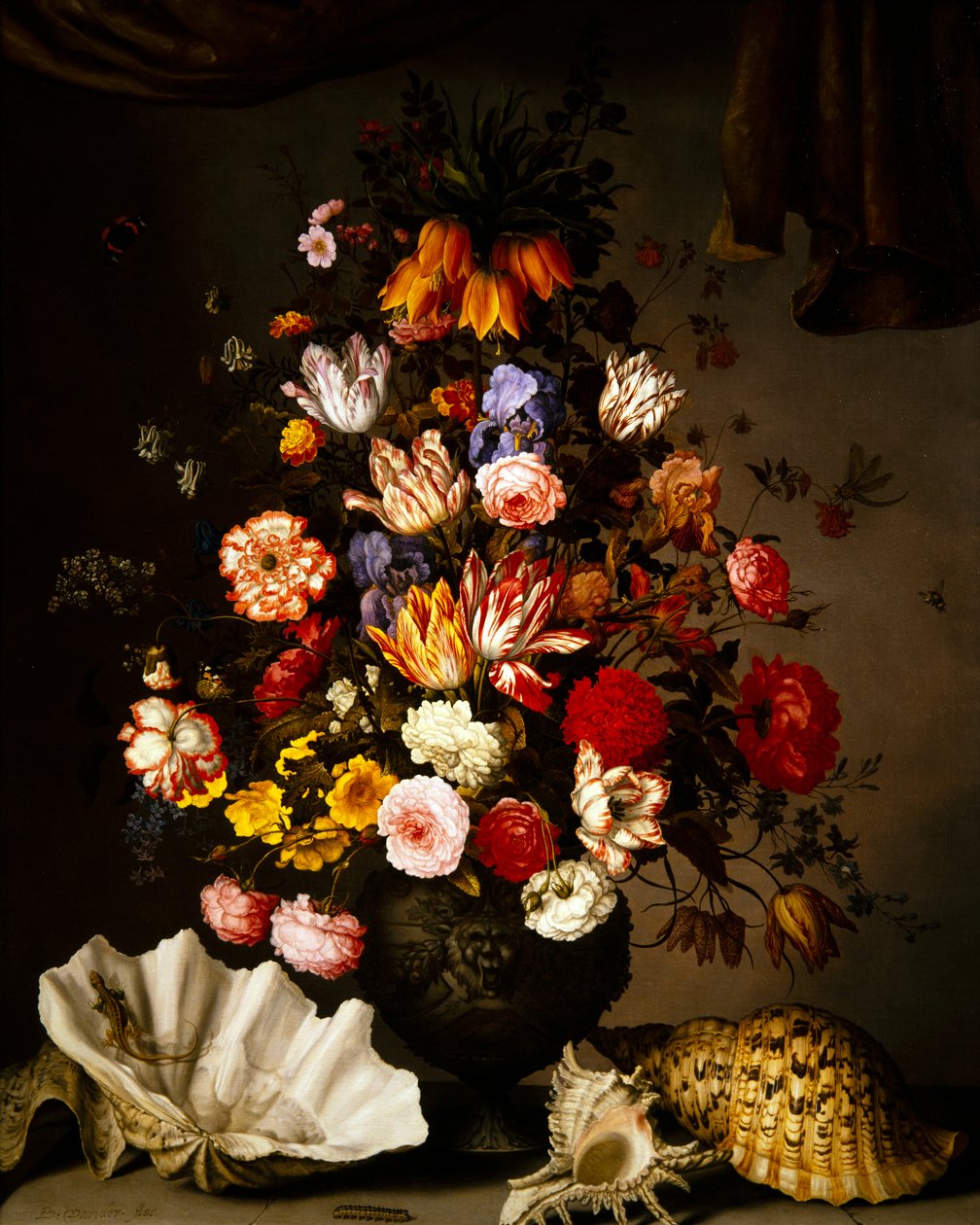 Zátiší s květinami (malba) od Balthasar van der Ast