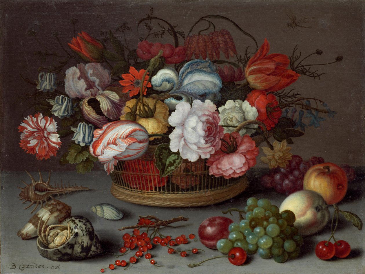 Košík květin od Balthasar van der Ast