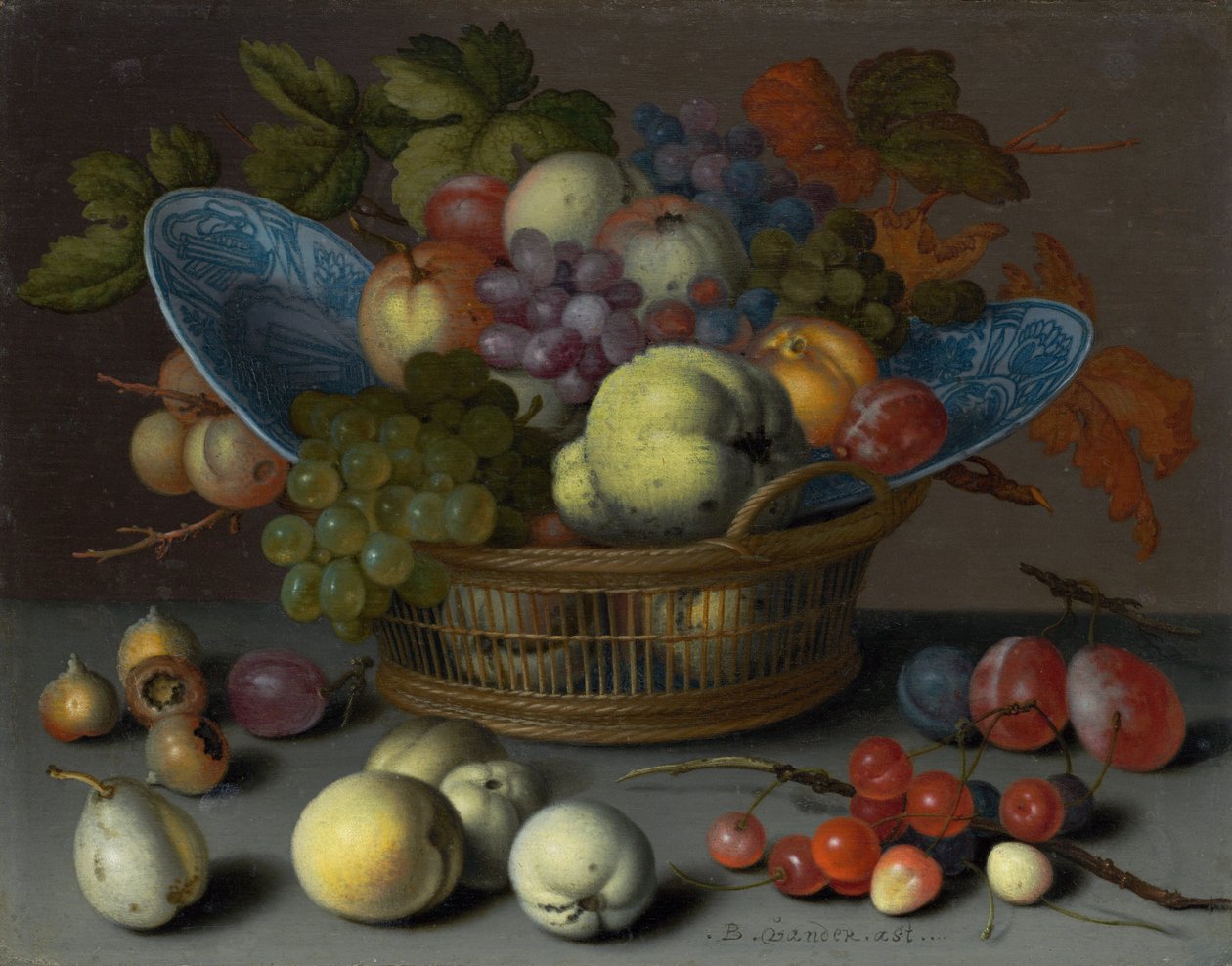 Košík s ovocem od Balthasar van der Ast