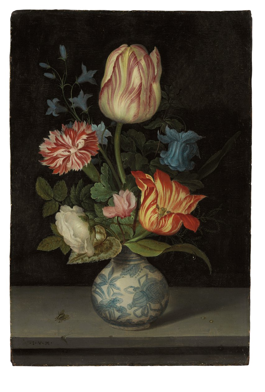 Květinový kus ve váze Wanli od Balthasar van der Ast